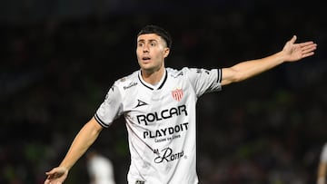 Jose Antonio Paradela of Necaxa during the 16th round match between FC Juarez and Necaxa as part of the Liga BBVA MX, Torneo Clausura 2025 at Olimpico Benito Juarez Stadium, on April 15, 2025 in Ciudad Juarez, Chihuahua, Mexico.