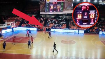 3 abajo, 4" para el final y fallan el triple: un milagro de los que hacen el baloncesto gigante