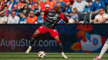 Deiby Flores durante un partido con el Toronto FC